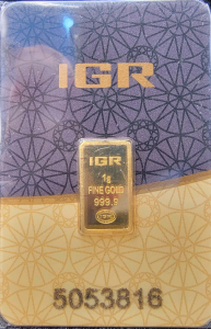 One Gram Fine Gold Bar