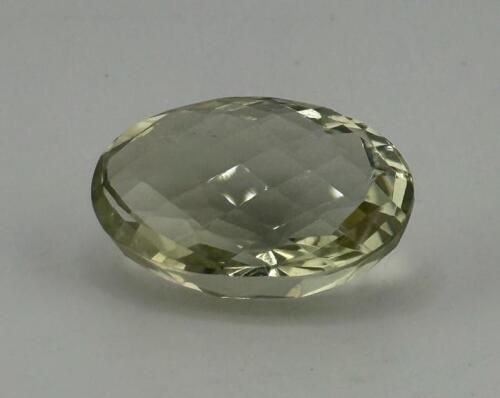 44.81 Carat Loose Green Quartz Gemstone, Oval Facet, Certified by GLA
