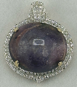 Star Ruby & White Sapphire Pendant, 59.88ct Ruby, 1.37ctw Sapphire, AIG Certified