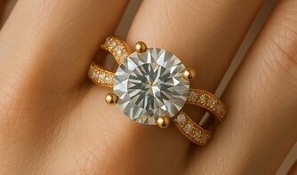 10K Lab Diamond Ring Approx. 1.61ct