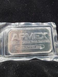 APMEX One Ounce Pure Silver Bar