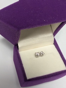 14K Lab Diamond 0.42Ct Earrings