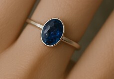 Silver Tanzanite 0.5Ct Ring