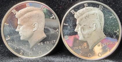 (2) Kennedy Half Dollar, 2000 and 2007