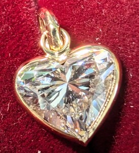 10K Lab Diamond 1.2Ct Pendant