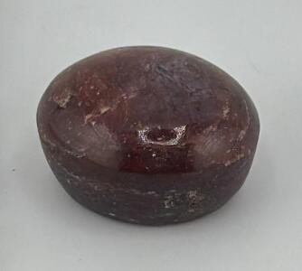 Natural No Heat Ruby, 10.58 Carats, GLA Certified, Purplish Red, Cabochon