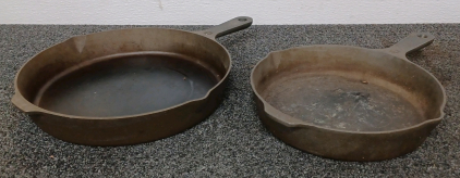 (2) "Prepd" Cast-Iron Skillets