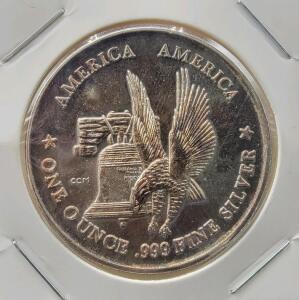 One Troy Ounce .999 Silver Round