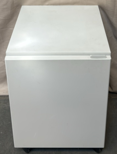 Small Metal Cabinet W/ Wheels / 22&rdquo; L x 21&rdquo; W x 29&rdquo; H