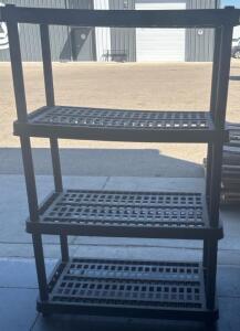 Plastic Shelf H 4&rsquo; 7&rdquo; W 3&rsquo; L 1&rsquo; 5&rdquo;