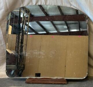 Large Mounted Mirror / 42&rdquo; W x 41&rdquo; H