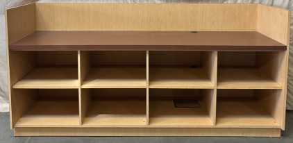 Wooden Cubby Storage Unit / 30&rdquo; L x 96&rdquo; W x 46&rdquo; H