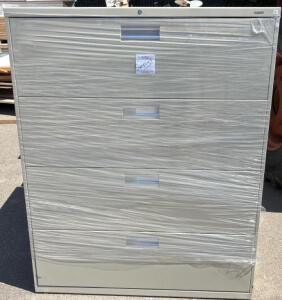 Beige Filing Cabinet / H 4&rsquo; 5&rdquo; W 3&rsquo; 6&rdquo; L 1&rsquo; 7&rdquo;