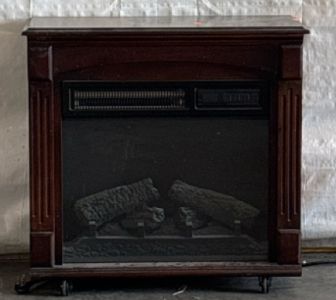 Electric Fireplace Heater H 1&rsquo; 9&rdquo; W 2&rsquo; 1&rdquo; L 10&rdquo;
