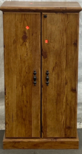 Wooden Cabinet With Fold Out Shelving H 3&rsquo; 5&rdquo; W 1&rsquo; 11&rdquo;