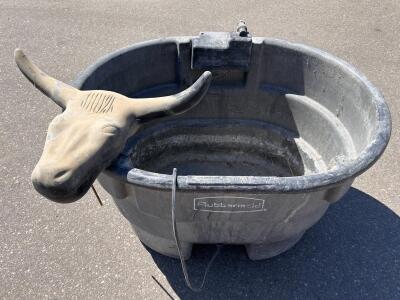 Rubbermaid Heated Stock Tank and A Roping Steer Dummy
