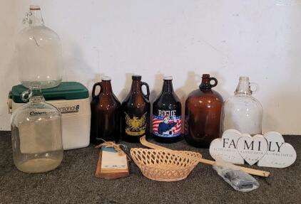 Glass Jugs And Other Decor