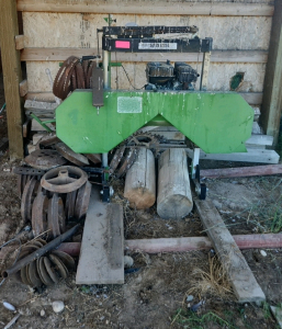OFFSITE - Industrial Machinery Sawmill Band Saw Powered By Predator 280cc Engine