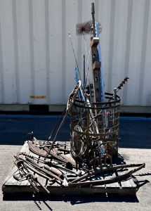 Pallet With Antique Agricultural Tools