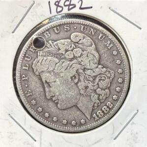 1882 Morgan Silver Dollar