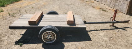 OFFSITE - 6' x 3' Wooden Deck Trailer With 6ft Tongue