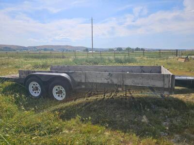 OFFSITE - 2006 C&B Quality Trailer Works 18' Dual Axle Wood Deck Trailer