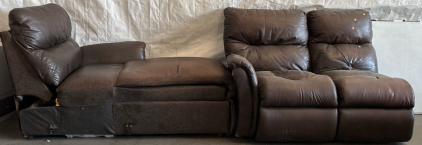 Brown Leather Couch (Disassembled)