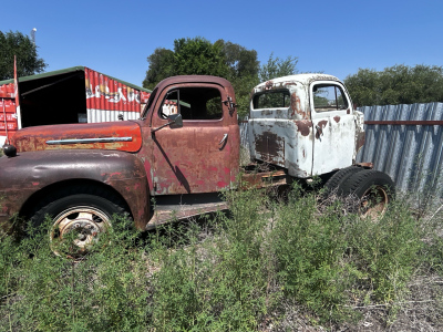 1950 Ford F-6 Pick up Truck With Truck Bed Frame, Mounted Truck Front Piece.