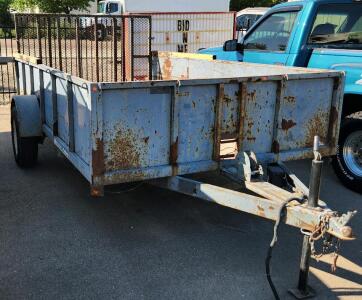 North Star Trailers Single Axle 15'10" Trailer 12' Box With Ramp with 3'10" Tongue .. Front End Hand Wench