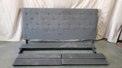 Queen Size Head Board, Rails and Foot Board
