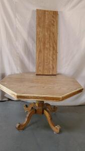 Wooden Table with Leaf 46"x 29" Without Leaf 61"x 29" With Leaf