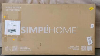 SimpliHome Warm Shaker Coffee Table In Original Packaging