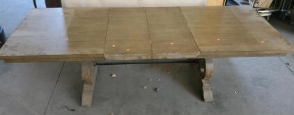 Gorgeous Kitchen Table 112"x42"x30" Has Two Removable Sections