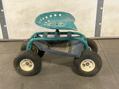 Rolling Garden Cart With Seat