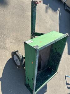 Green Pull Behind garden Trailer 33.5"x 43"x 12.5"