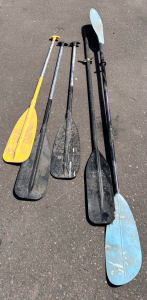 Bundle Of (5) kayak/ Boat Paddles