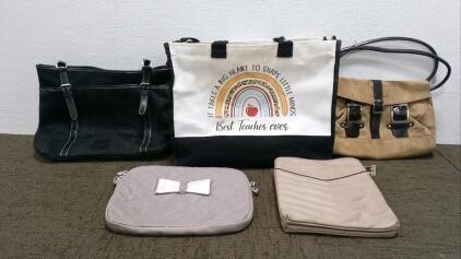 (4) Medium Purses and a Tote