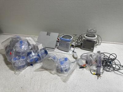(1) Fisher & Paykel MR850JHU Respiratory Humidifier With Assorted Parts & Supplies