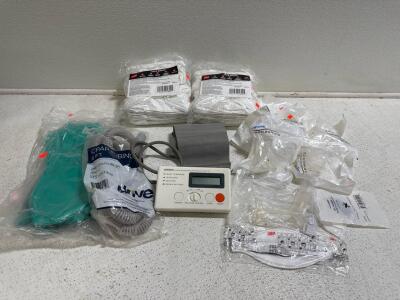 Assorted Medical Supplies- Blood Pressure Monitor, Face Masks, Gloves, & More!