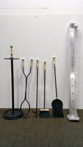 Fireplace Set and Fence Post
