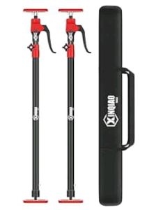 (2) XINQIAO - Third Hand Supports / Cabinet Jacks, Heavy Duty Third Hand Tools W/ Carry Bag. Adjustable Support Pole From 49.2" To 114.2"