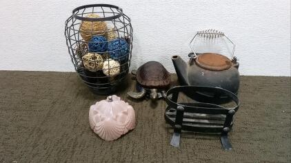 Turtle Lamp, Tea Kettle, Lamp Shade, and More