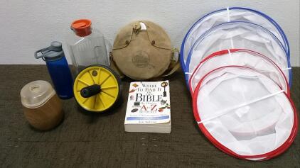 Canteen, (4) Mesh Food Covers, Diffuser, and More