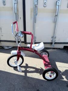 (1) Vintage Kids Red Tricycle