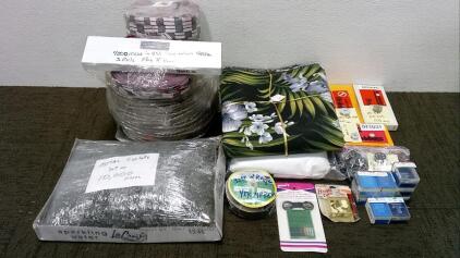 Sewing Needles, Fabric, Cord, and More