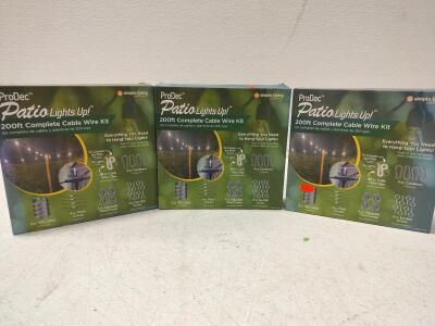 (3) ProDec Patio lights Up