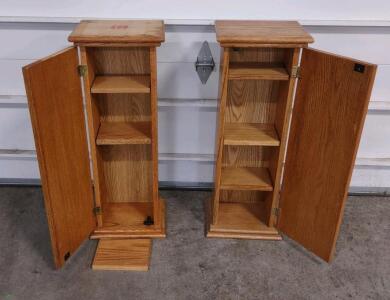 (2) 1'x 10"x 42&frac12;" Matching CD Cabinets