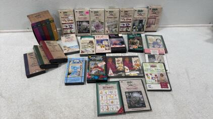 Assorted Arts & Crafts , VHS Tapes And DVD&rsquo;s
