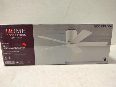 Home Decorators Collection Britton 52" Ceiling Fan with LED Light and Remote Control