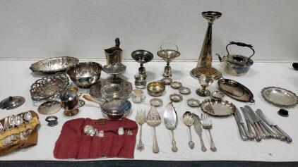 Assorted Silver Plates Collection